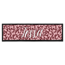 Polka Dot Butterfly Bar Mat - Large (Personalized)