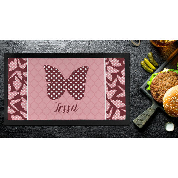 Polka Dot Butterfly Bar Mat - Small - LIFESTYLE