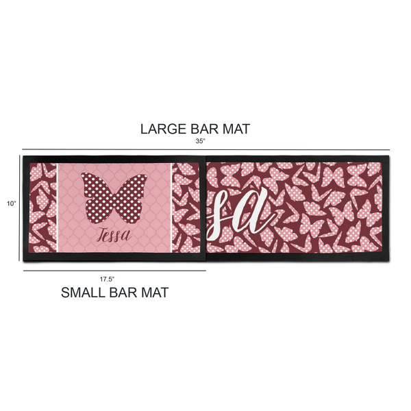 Polka Dot Butterfly Bar Mats - Sizing Chart