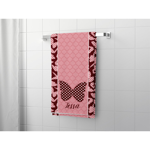 Polka Dot Butterfly Bath Towel - LIFESTYLE