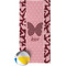 Polka Dot Butterfly Beach Towel w/ Beach Ball
