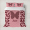 Polka Dot Butterfly Duvet Cover Set - Full / Queen (Personalized)