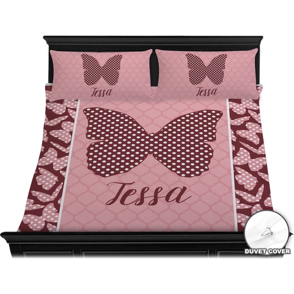 Polka Dot Butterfly Bedding Set (King) - Duvet