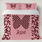 Polka Dot Butterfly Bedding Set- King Lifestyle - Duvet