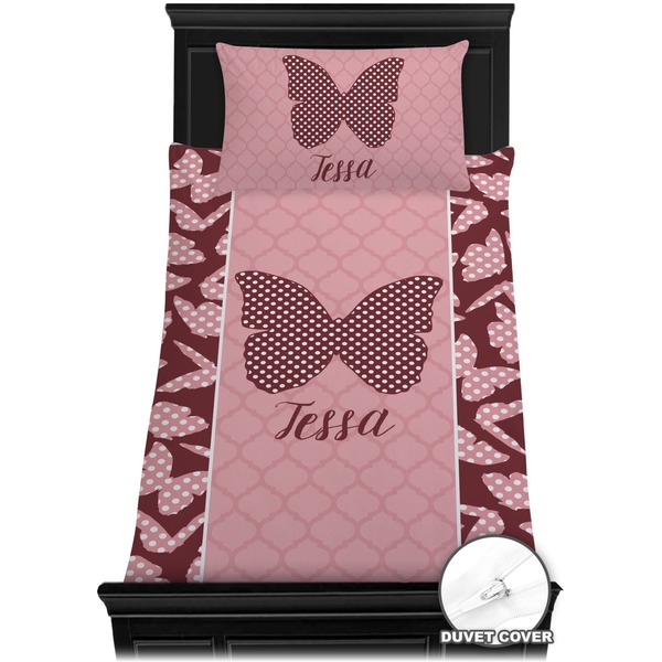 Polka Dot Butterfly Bedding Set (Twin) - Duvet