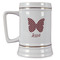 Polka Dot Butterfly Beer Stein - Front View
