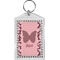 Polka Dot Butterfly Bling Keychain (Personalized)