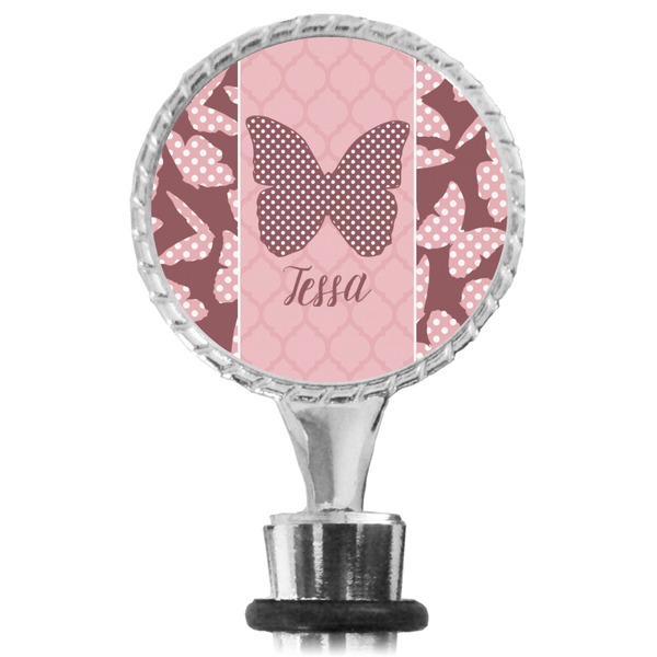 Polka Dot Butterfly Bottle Stopper Main View