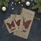 Polka Dot Butterfly Burlap Gift Bags - LIFESTYLE (Flat lay)