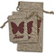 Polka Dot Butterfly Burlap Gift Bags - (PARENT MAIN) All Three