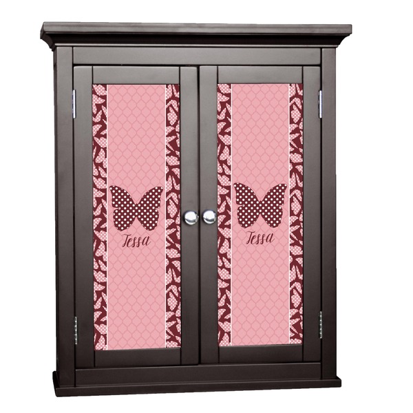 Custom Polka Dot Butterfly Cabinet Decal - Custom Size (Personalized)