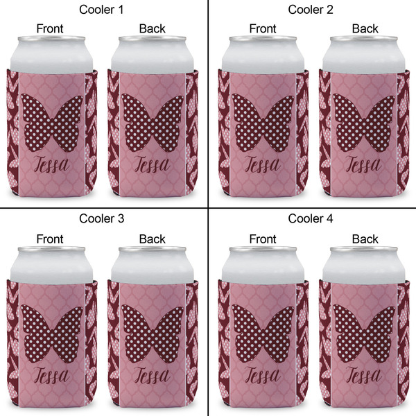 Polka Dot Butterfly Can Sleeve (Approval)