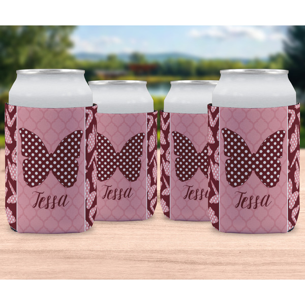 Polka Dot Butterfly Can Sleeve - LIFESTYLE