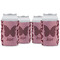 Polka Dot Butterfly Can Cooler (12 oz) - Set of 4 w/ Name or Text