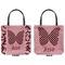 Polka Dot Butterfly Canvas Tote - Front and Back