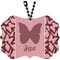 Polka Dot Butterfly Rear View Mirror Decor (Personalized)