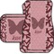 Polka Dot Butterfly Car Floor Mats Set - 2 Front & 2 Back (Personalized)