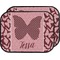 Polka Dot Butterfly Car Floor Mats (Back Seat) (Personalized)