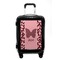 Polka Dot Butterfly Carry On Hard Shell Suitcase - Front