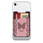 Polka Dot Butterfly 2-in-1 Cell Phone Credit Card Holder & Screen Cleaner (Personalized)