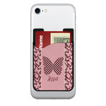 Polka Dot Butterfly 2-in-1 Cell Phone Credit Card Holder & Screen Cleaner (Personalized)