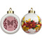 Polka Dot Butterfly Ceramic Christmas Ornament - Poinsettias (APPROVAL)