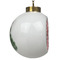 Polka Dot Butterfly Ceramic Christmas Ornament - Xmas Tree (Side View)
