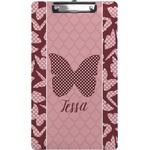 Polka Dot Butterfly Clipboard (Legal Size) (Personalized)