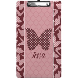 Polka Dot Butterfly Clipboard (Legal Size) (Personalized)