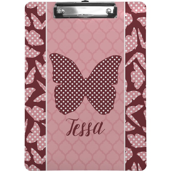 Custom Polka Dot Butterfly Clipboard (Personalized)