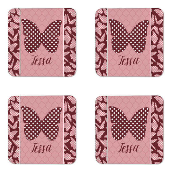 Polka Dot Butterfly Coaster Set - APPROVAL