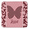 Polka Dot Butterfly Coaster Set - FRONT (one)