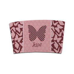 Polka Dot Butterfly Coffee Cup Sleeve (Personalized)