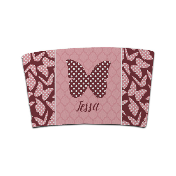 Custom Polka Dot Butterfly Coffee Cup Sleeve (Personalized)
