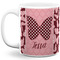 Polka Dot Butterfly 11 Oz Coffee Mug - White (Personalized)