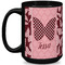 Polka Dot Butterfly Coffee Mug - 15 oz - Black Full