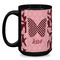 Polka Dot Butterfly Coffee Mug - 15 oz - Black