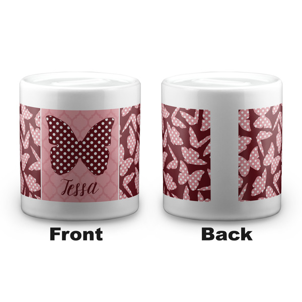 Polka Dot Butterfly Coin Bank - Apvl