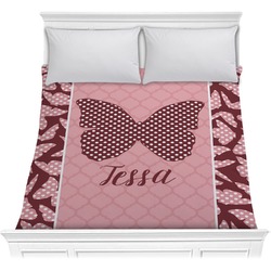 Polka Dot Butterfly Comforter - Full / Queen (Personalized)
