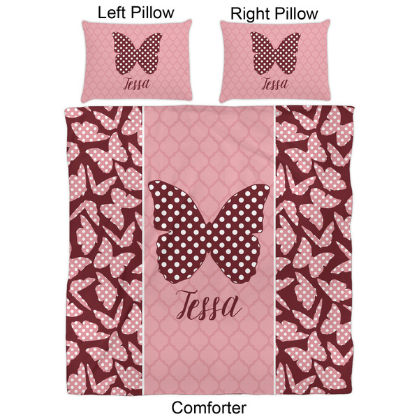 Polka Dot Butterfly Comforter Set - Queen - Approval