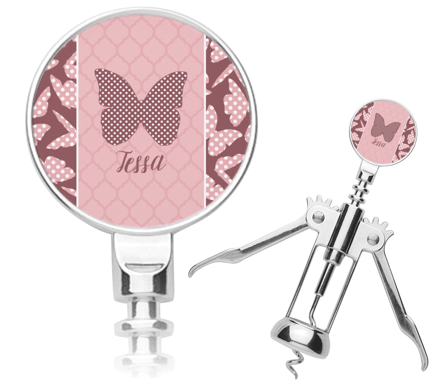 Custom Polka Dot Butterfly Corkscrew (Personalized) YouCustomizeIt