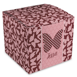 Polka Dot Butterfly Cube Favor Gift Boxes (Personalized)