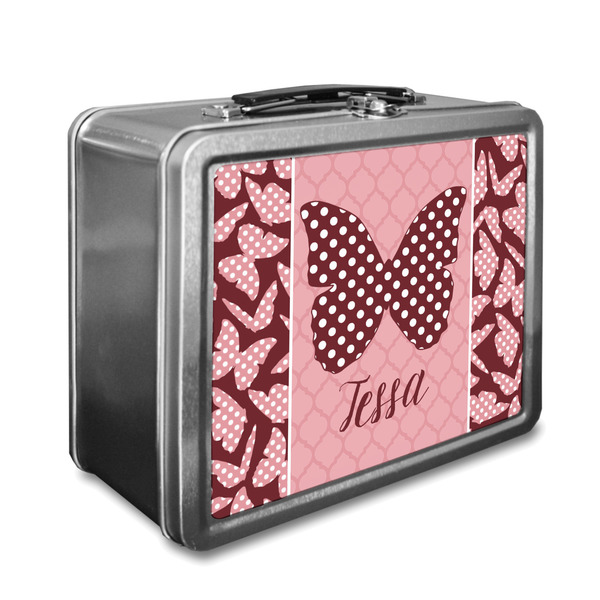 Custom Polka Dot Butterfly Lunch Box (Personalized)