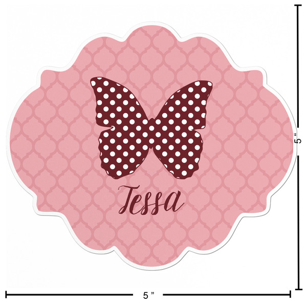 Polka Dot Butterfly Custom Shape Iron On Patches - L - APPROVAL