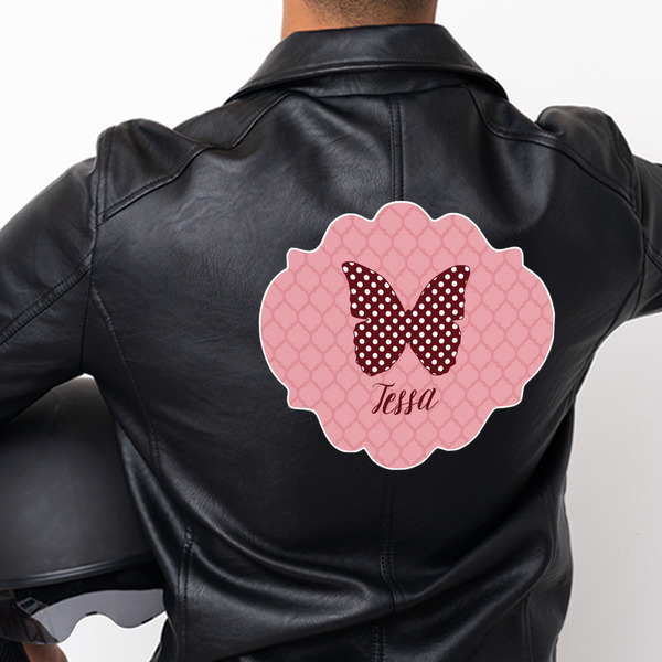 Polka Dot Butterfly Custom Shape Iron On Patches - XXXL - APPROVAL