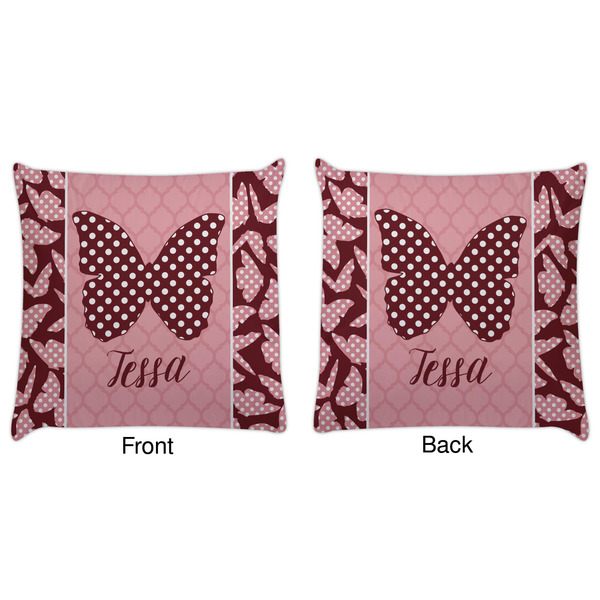 Polka Dot Butterfly Decorative Pillow Case - Approval