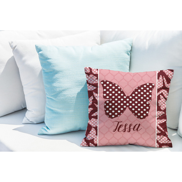 Polka Dot Butterfly Decorative Pillow Case - LIFESTYLE 2