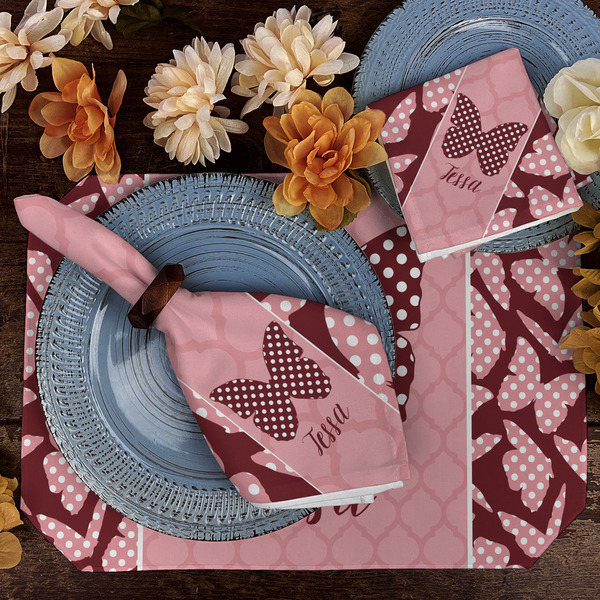 Polka Dot Butterfly Dining Set