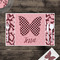 Polka Dot Butterfly Disposable Paper Placemat - In Context