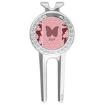 Polka Dot Butterfly Golf Divot Tool & Ball Marker (Personalized)